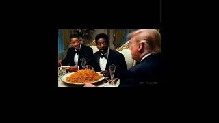 Donald Trump & Will Smith Eating Spaghetti Together🍜 #ai #aitool #aivideo #aitip #grok #flux #runway