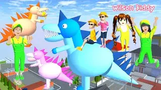 Yuta Baby Nana Cari Dinosaurus Godzilla Hilang Mio Panik Telur Pecah | Sakura | Wilson Kiddy
