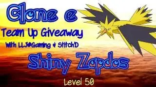 (closed) Shiny Zapdos Level 50 Trio Pokemon GTS Giveaway with Stitch'd & LLJ#Gaming on X Y ORAS