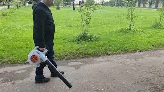 STIHL BG 50 в работе