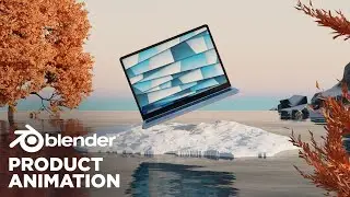 3D Product Animation in Blender 3D - Microsoft Surface Laptop Animation