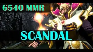 Scandal 6540 MMR Invoker Gameplay Dota 2