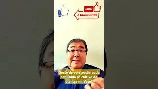 GESSO de construção pode ser utilizada no cultivo de Plantas em Vaso? #robertotakane