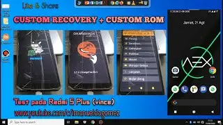 Install Custom Recovery & Custom ROM AOSP Extended | Android PIE | Xiaomi