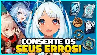 COMO CONSERTAR ERROS NA SUA CONTA E MONTAR EQUIPES F2P - GENSHIN IMPACT
