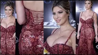 الفستان الشفاف الاكثر اثارة في حفل 