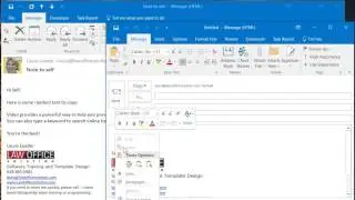 Copy in outlook email message