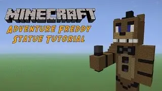 Minecraft Tutorial: Adventure Freddy (FNAF World) Statue