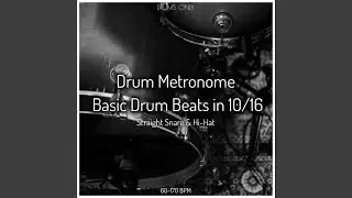 70 Bpm Straight 10/16 Drum Beat (Odd Time Signature Drum Track)