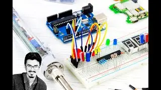 Breadboard and Blink circuit دايرة بريدبورد وبلينك