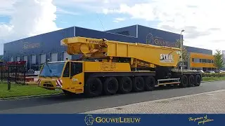 TEREX DEMAG TC 2800-1 | XXL CRANE | Spray painting process | Paint shop Gouweleeuw