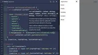 9 - Modularizing the Focus Trap Component - Sliding Sidebar in React and Tailwind CSS