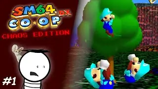 Super Mario 64 CO-OP + CHAOS EDITION #1 | Blu Day Studios Gaming