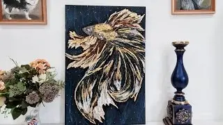 Рельефная живопись. Панно интерьерное.