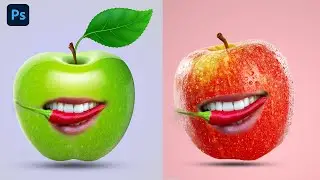 খুব সহজে আপেল ইটিং চিলিজ ম্যানিপুলেশন-How to create Apple Eating Chillies Manipulation in Photoshop