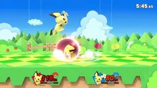 Pichu Vs Pichu (smash bros ultimate online match)