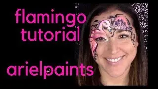Flamingo Face Painting Tutorial ~ Arielpaints