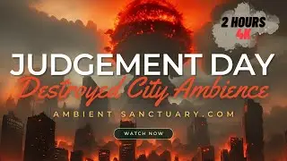 🌃 Destroyed City Ambience | Judgement Day | Doomsday | 4K UHD | 2 hours