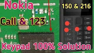 Nokia 150 & 216 keypad 123 & call key not working || Rm 1190 & Rm1187 keypad problem solution