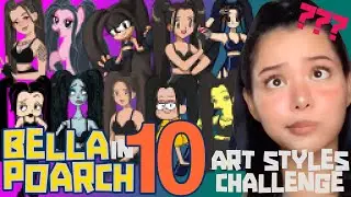 [DRAWPEDIA] DRAWING BELLA POARCH ( TIK TOK TIKTOK ) IN 10 ART STYLES CHALLENGE (SPEED DRAWING)