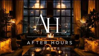 Luxury Hotel Jazz at Night 🔥 Relaxing Fireplace Jazz & Rain | 5-Star Hotel Lounge Ambience