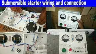 Submersible starter connection ! Submersible motor panel full wiring and connection