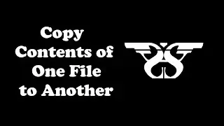 12. Copy Contents of One File to Another File || Read text || Python Tutorial Write Only Mode 'w'