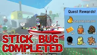STICK BUG QUEST COMPLETED!! Bee Swarm Simulator BEESMAS 2025-2026 | Roblox |