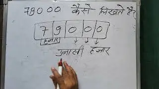 79000 hindi me | 79000 kaise likhate hain | 79000 spelling Hindi & English | हिंदी में