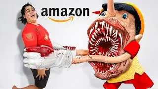COMPREI 100 PRODUTOS BANIDOS DA AMAZON! *cama de prego!!