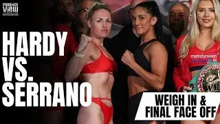 BEAUTIFUL Heather Hardy vs. EXQUISITE Amanda Serrano Weigh In & Face Off (QUEEN OF BROOKLYN BATTLE!)