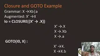 LR(0) Items Construction in Compiler Design