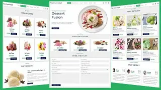 Create A Responsive Ice cream Website Design Using HTML - CSS - JAVASCRIPT