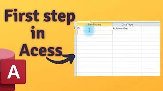How to CREATE a TABLE in MS Access || Creating Table in Access
