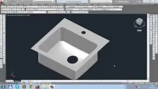3D моделирование AutoCAD. Раковина в автокад