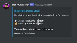 Blox Fruits Stock Discord Bot & Live Website Stock