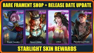RARE FRAGMENTS UPDATE + RELEASE DATE “ STARLIGHT SKIN ” 2021 | MOBILE LEGENDS BANG BANG