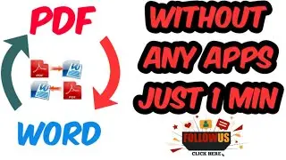 How to Convert ? | Word to Pdf document | Pdf to Word document | Tamil | CellGenio