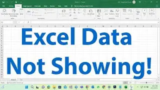 How to Fix Excel Data not Showing || Excel Worksheet Area Is Grayed Out 2023