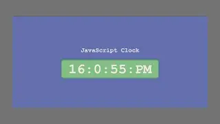 Simple JavaScript Clock Tutorial For Beginners || Free Source Code || ramCoder