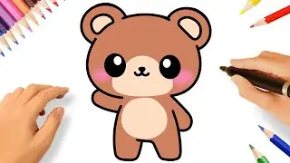 COMO DESENHAR UM URSINHO KAWAII FÁCIL 🧸