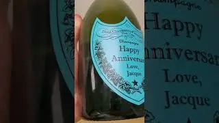 Custom Embossed Champagne Label