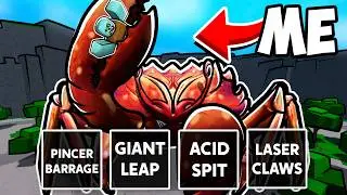 I Unlocked the CRAB BOSS MOVESET in The Strongest Battlegrounds