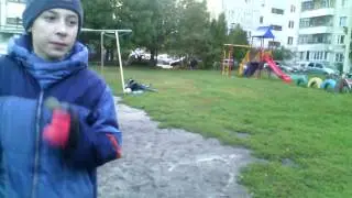 Футбольный челендж с закруткой.