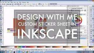 Design With Me Inkscape 3 // Create Functional Sticker Sheet for Cricut Explore or Silhouette
