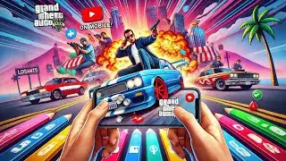 Playing Gta V On Mobile 😱📲