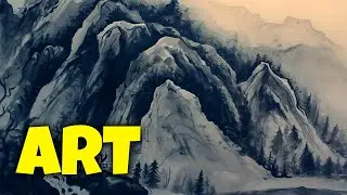 HOW TO DRAW A LANDSCAPE IN ORIENTAL STYLE