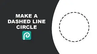 How to Make a Dashed Line Circle in Photopea