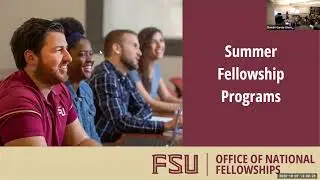 Summer Fellowships Presentation