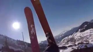 Впечатляющее видео! Спуск с горы от первого лица! Дух захватывает
